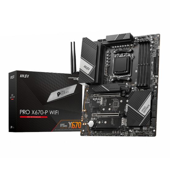 Picture of MSI PRO X670-P WIFI AMD AM5 ATX Gaming Motherboard