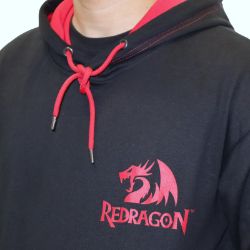 Picture of REDRAGON HOODIE WITH FRONT and BACK LOGO - BLACK - XXXLARGE