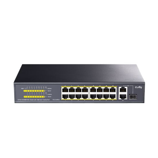Picture of Cudy 16-Port Unmanaged PoE+ Switch - Rack Mount