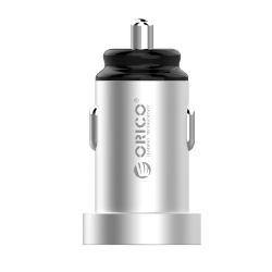 Picture of ORICO Dual Port Mini USB Car Charger - Silver