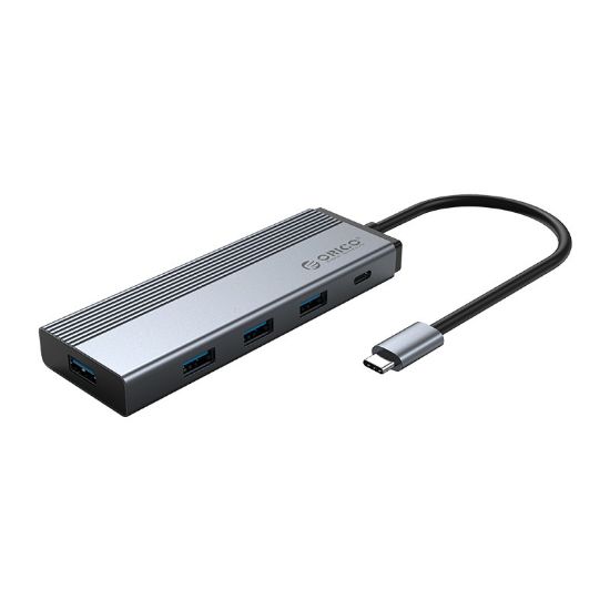 Picture of ORICO 5 Port Type-C 4 x USB3.0|1 x PD|Docking Station - Grey