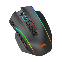 Picture of REDRAGON PERDITION PRO 16000DPI RGB Wireless MMO Ergo Gaming Mouse - Black