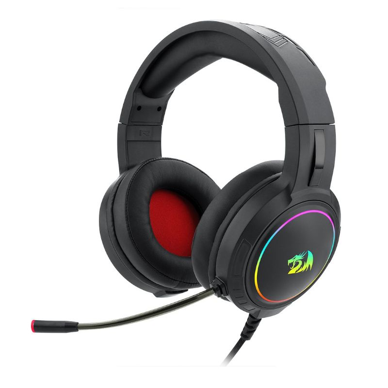Picture of REDRAGON Over-Ear MENTO Aux RGB Gaming Headset - Black