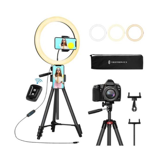 Picture of Taotronics TT-CL027 12" Selfie Ring Light with 3 colour modes - Black