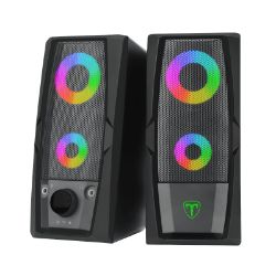 Picture of T-Dagger T-TGS550 2 x 3W|3.5mm|USB|RGB Speakers - Black