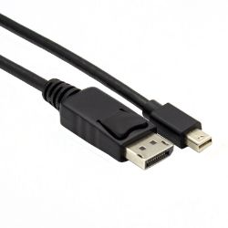 Picture of GIZZU Mini DP to DP 4k 30Hz|4k 60Hz 3m (Thunderbolt 2 compatible) Cable - Black