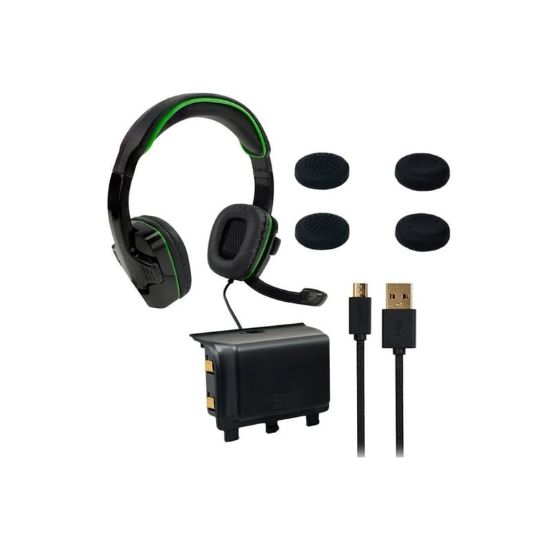 Picture of Sparkfox Xbox-One Headset|High-Capacity Battery|3m Braided Cable|Thumb Grip Core Gamer Combo
