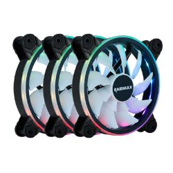 Picture of Raidmax NV-T120FBR3 120mm 3Pin ARGB 3Pack Case Fan