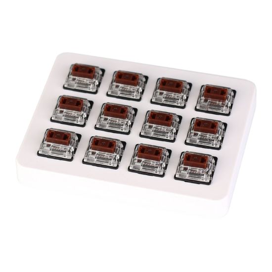 Picture of Keychron Brown Gateron Low Profile Switch with Holder Set 12Pcs/Set