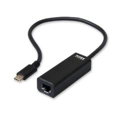 Picture of Port USB Type-C to RJ45 5Gbps 30cm Adapter - Black