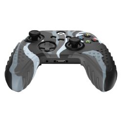 Picture of Sparkfox Xbox Series X Silicone FPS Grip Pack Skin and Thumb Caps - Camo Grey