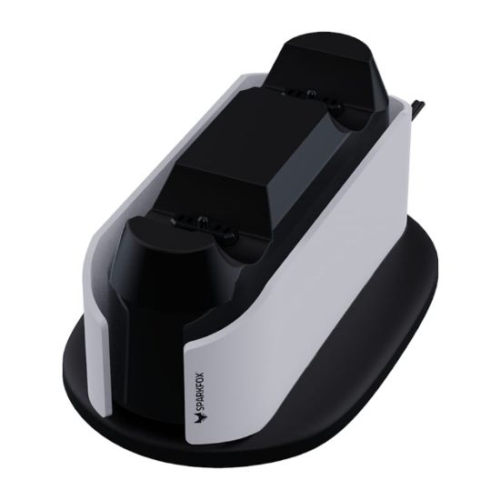 Picture of Sparkfox PlayStation 5 Design Dual Charging Dock - White/Black