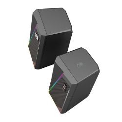 Picture of REDRAGON 2.0 Satellite Speaker ANVIL 2 x 3W RGB USB|Aux Gaming Speaker - Black