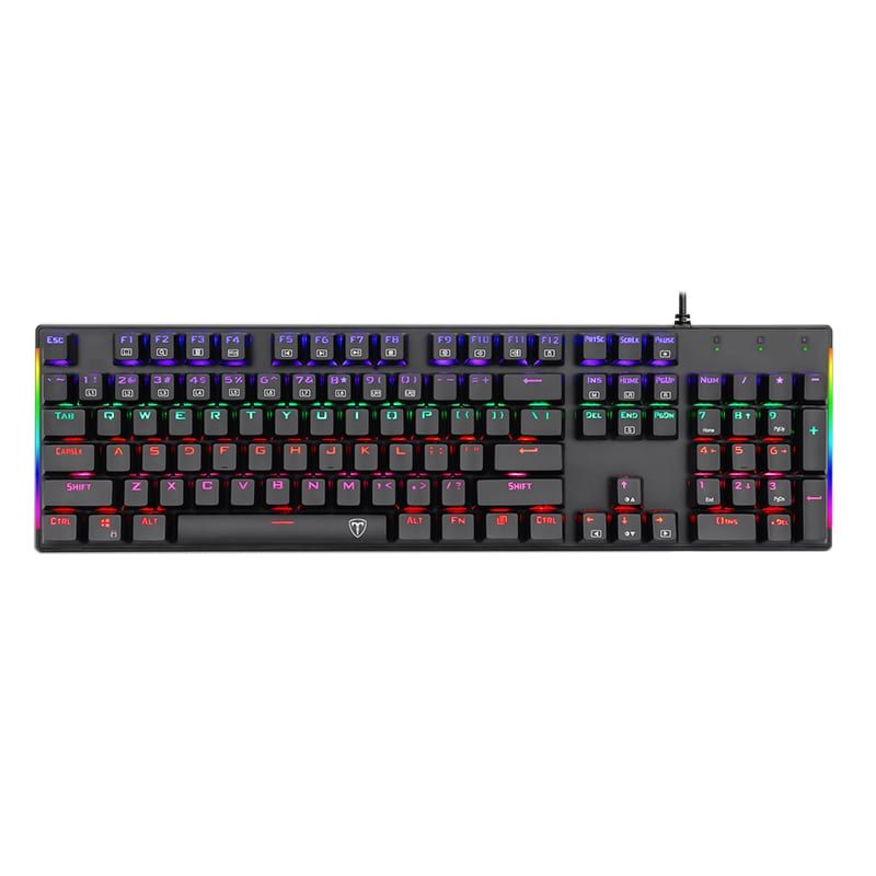 Picture of T-Dagger Naxos Rainbow Colour Lighting|150cm Cable|Mechanical Gaming Keyboard - Black