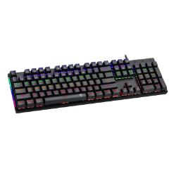 Picture of T-Dagger Naxos Rainbow Colour Lighting|150cm Cable|Mechanical Gaming Keyboard - Black