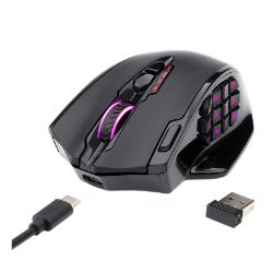 Picture of REDRAGON IMPACT ELITE Wireless MMO 16000DPI 18 Button|Ergonomic Design|RGB Backlit Gaming Mouse - Black