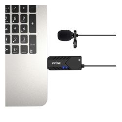 Picture of Fifine K053 USB Lavalier Lapel Microphone with Sound Card