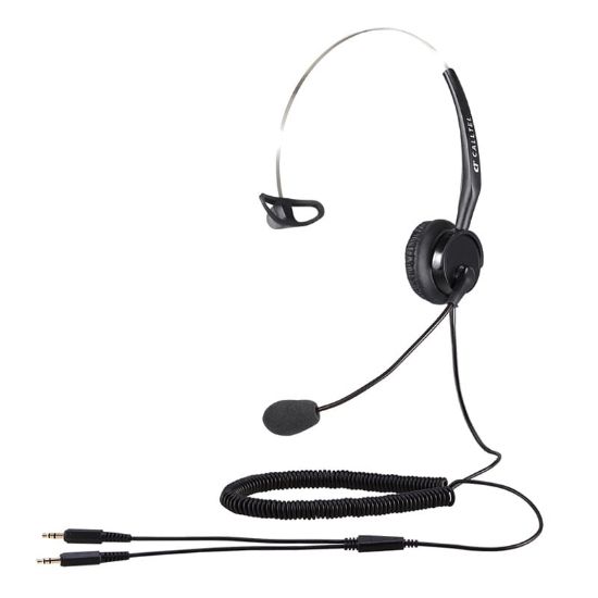 Picture of Calltel T400 Mono-Ear Headset - Noise-Cancelling Mic - Dual 3.5mm Jacks