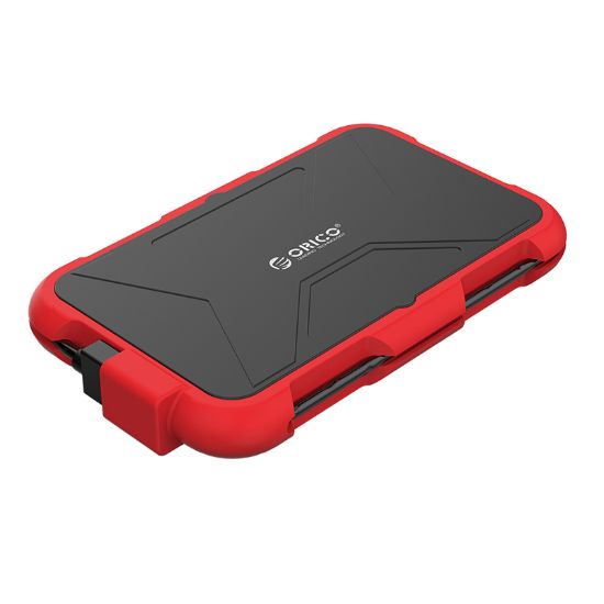 Picture of ORICO 2.5" USB3.0 External HDD Silica Gel Enclosure - Red