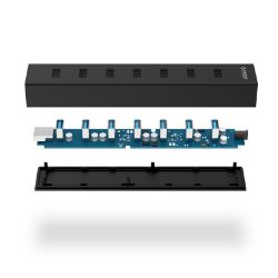 Picture of ORICO 7 Port USB3.0 Aluminium Hub - Black