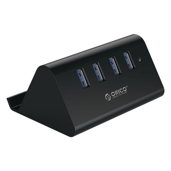 Picture of ORICO 4 Port USB3.0 Tablet Stand Hub - Black