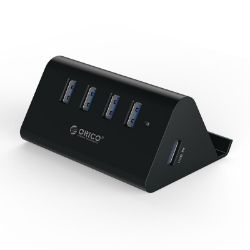 Picture of ORICO 4 Port USB3.0 Tablet Stand Hub - Black