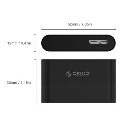 Picture of ORICO USB3.0 SATA 2.5" HDD|SDD 1-Way Adapter - Black