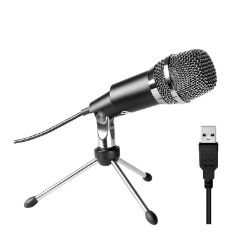 Picture of Fifine K668 Uni-Directional USB Condensor Microphone with Tripod - Black