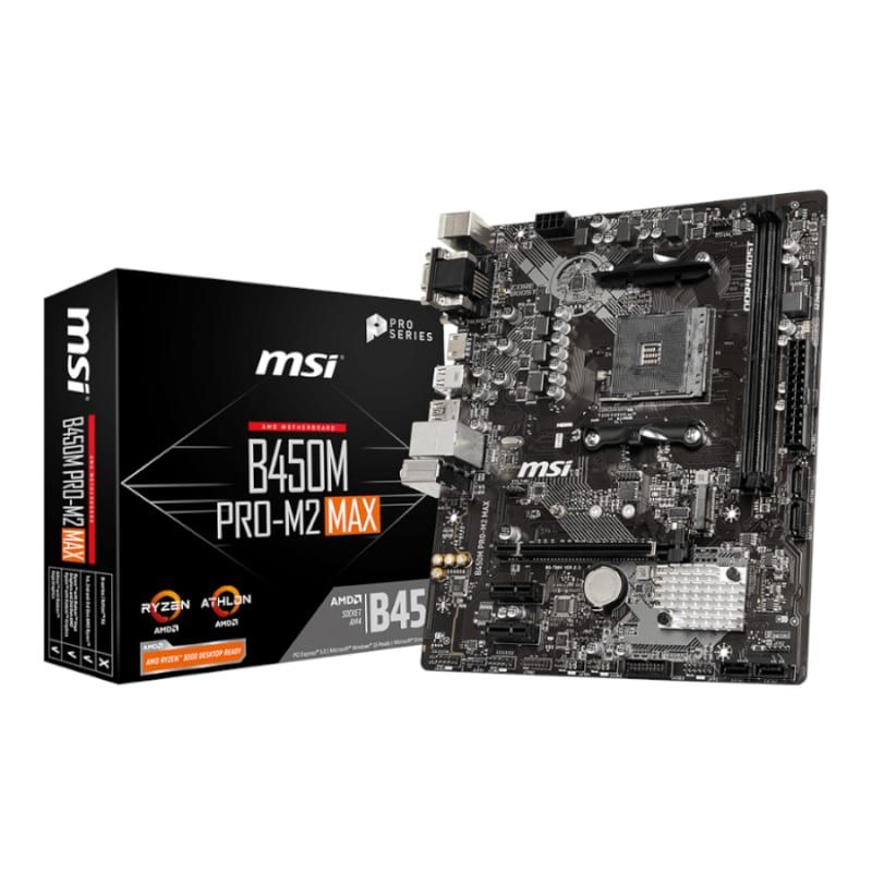 Picture of MSI B450M PRO-M2 MAX AMD AM4 M-ATX Gaming Motherboard