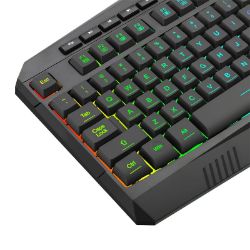Picture of T-Dagger Submarine RGB Colour Lighting|104-107 Key|150cm Cable|19 Non-Conflict Keys Gaming Keyboard - Black