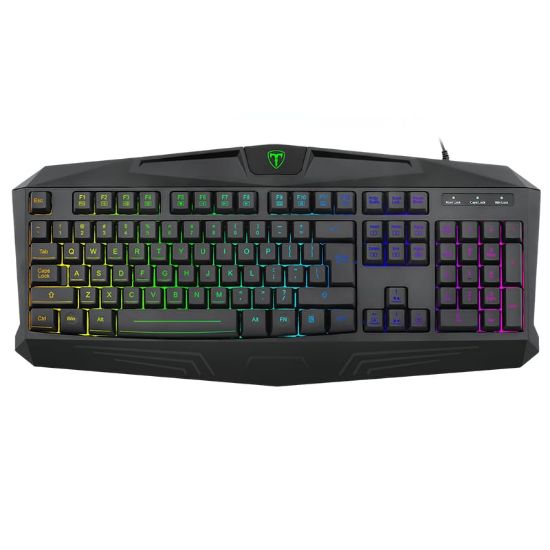 Picture of T-Dagger TANKER RGB|104Key|25 Non-Conflict|Membrane Gaming Keyboard - Black