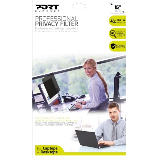 Picture of Port Designs Privacy Filter 2D 15.6" Touch Laptop