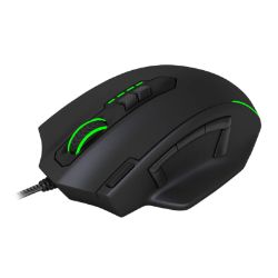 Picture of T-Dagger Major 8000DPI 10 Button|180cm Cable|Ergo-Design|RGB Backlit Gaming Mouse - Black/Green