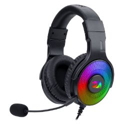 Over-Ear PANDORA USB (Power Only)|Aux (Mic and Headset) RGB Gaming Headset – Black (Open box)