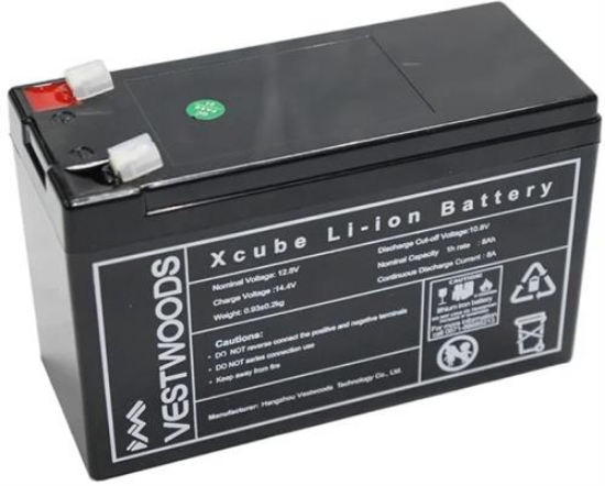 Picture of Solarix XCube 12V 8Ah Rechargeable Lithium Battery